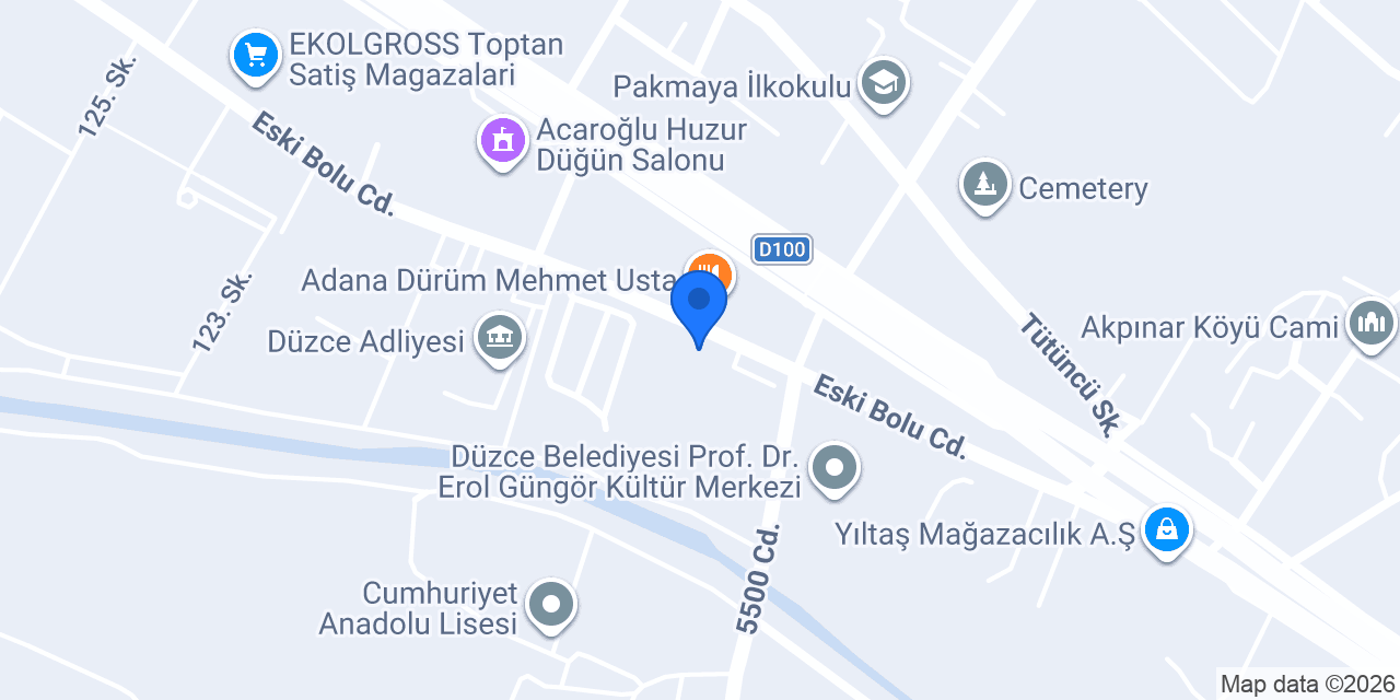 Düzce Kız Anadolu İmam Hatip Lisesi konumu