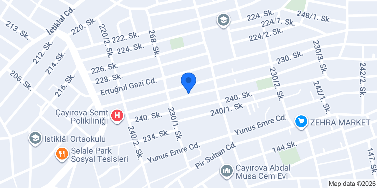 Çayırova okan elektrik konumu