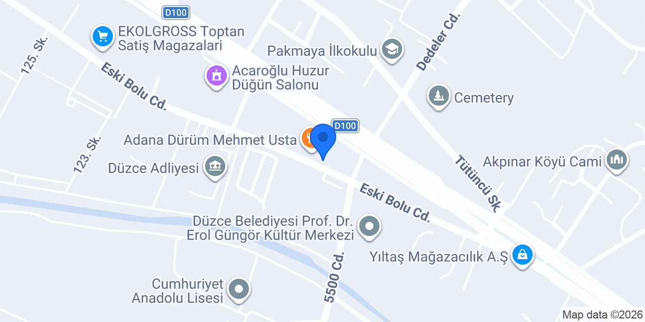 DÜZCE AVUKAT AVŞİN MUKADDES DURMUŞ konumu
