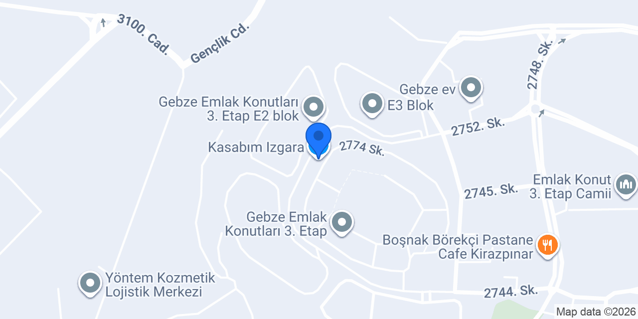 Kasabım Izgara konumu