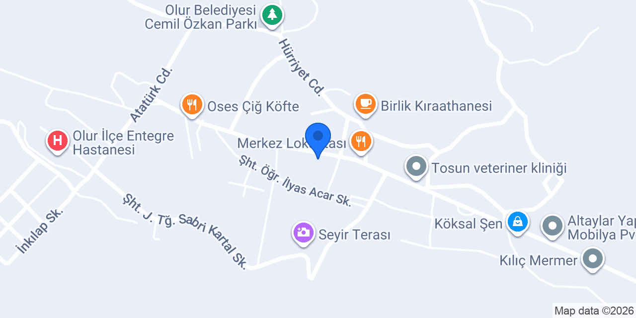 Olur Hükümet Konağı konumu