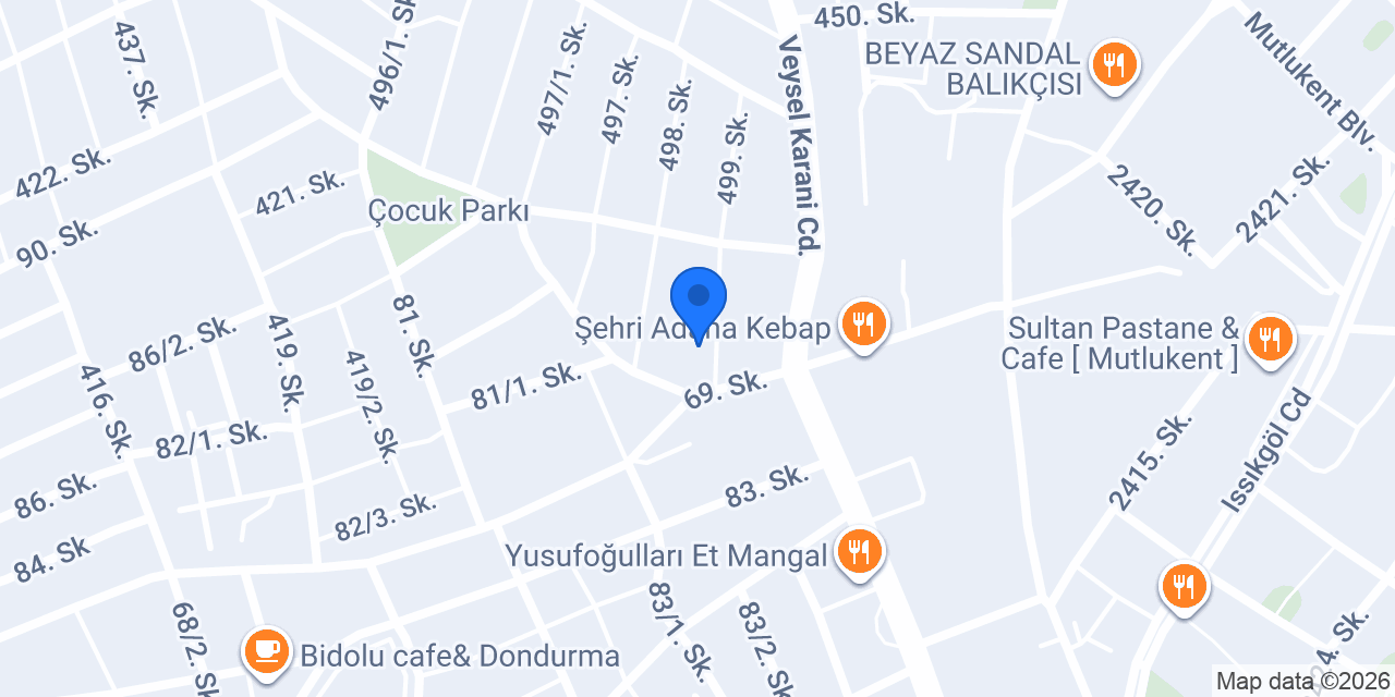 Özel Duyu Aile Danışma Merkezi konumu