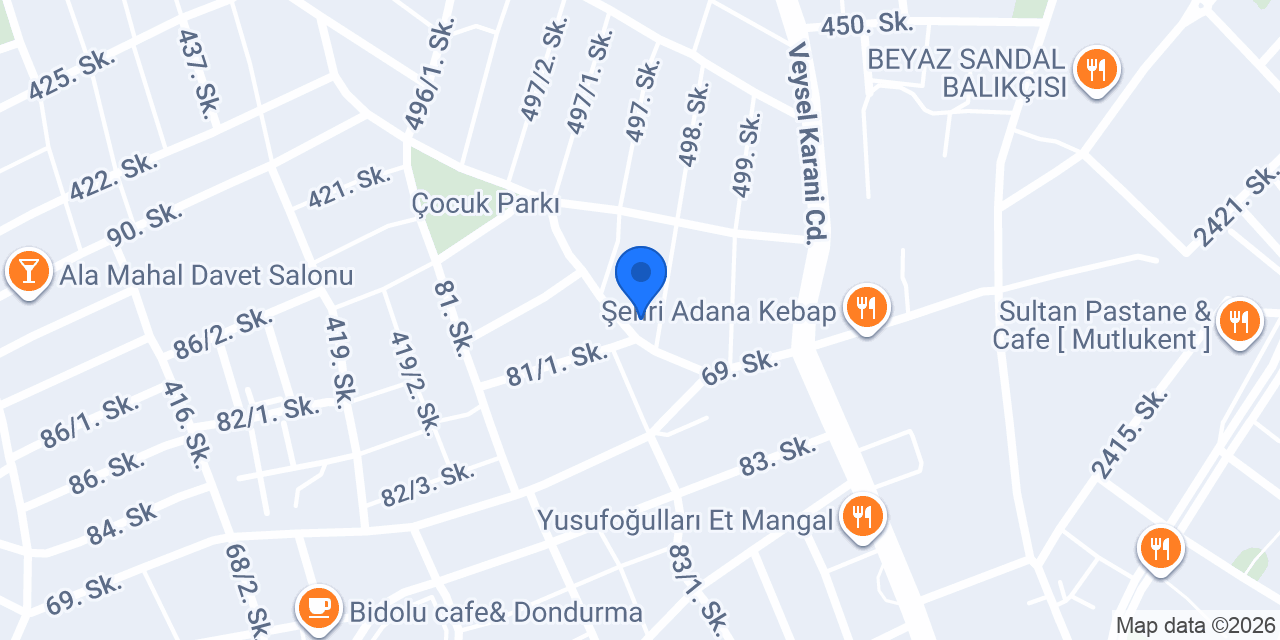 Elit Makas Berber Kuaför konumu