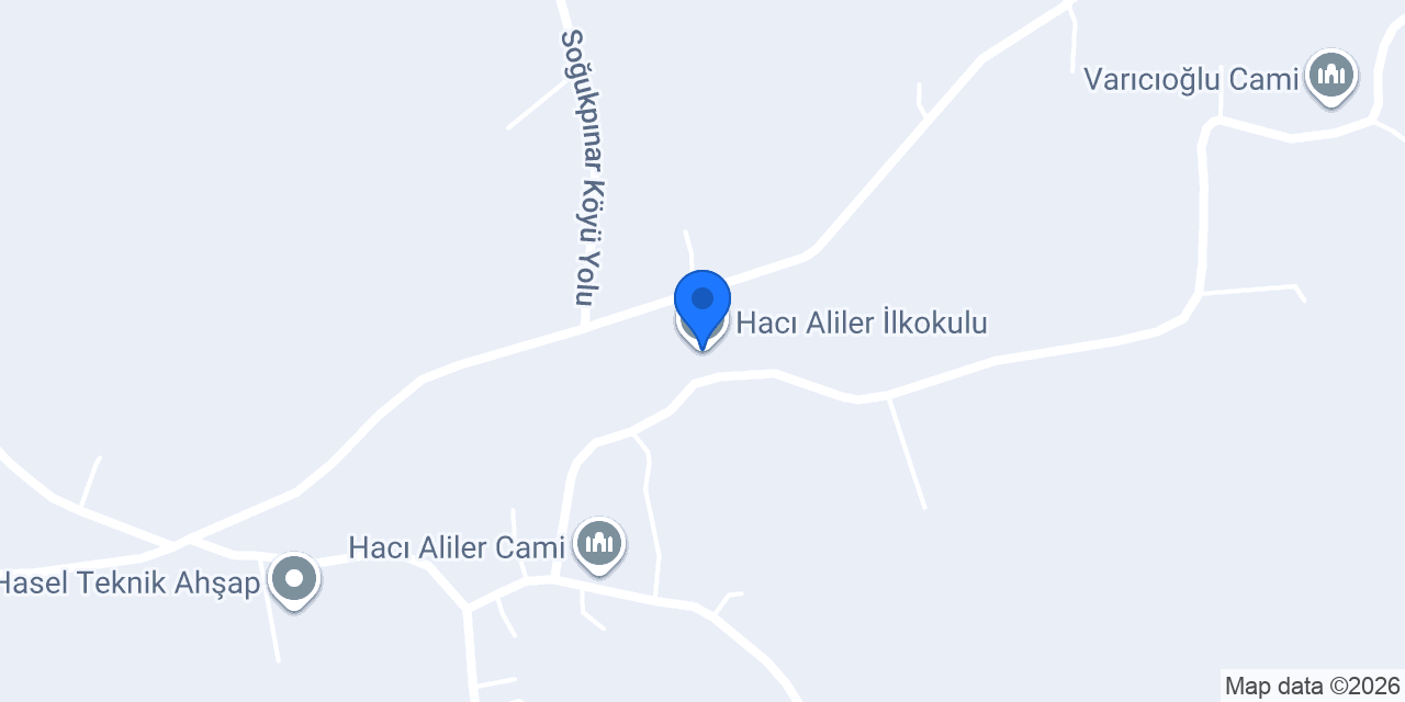 Hacı Aliler İlkokulu konumu
