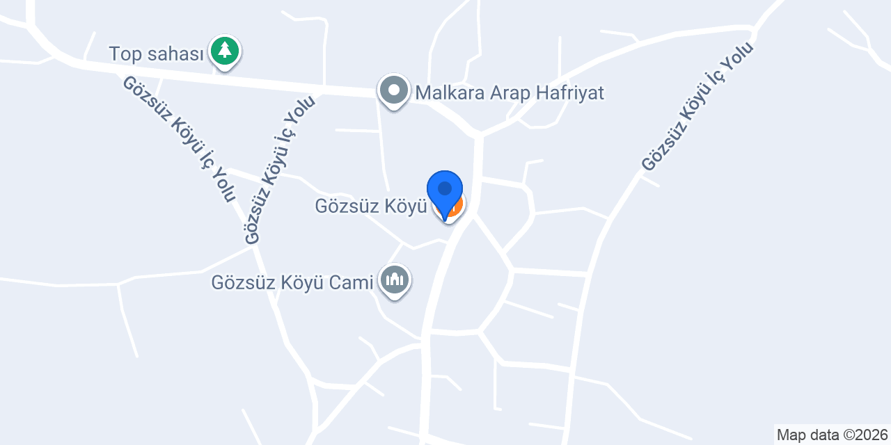 Gözsüz Köyü konumu