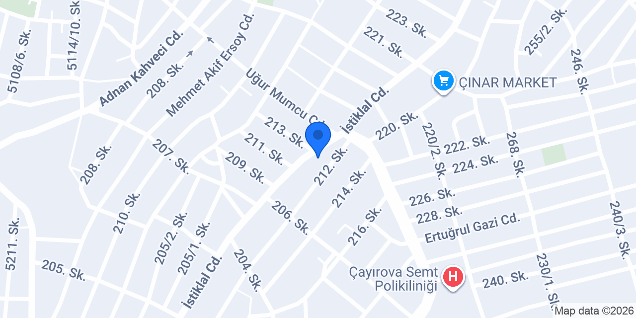 Dent Alyans Çayırova Diş Kliniği konumu