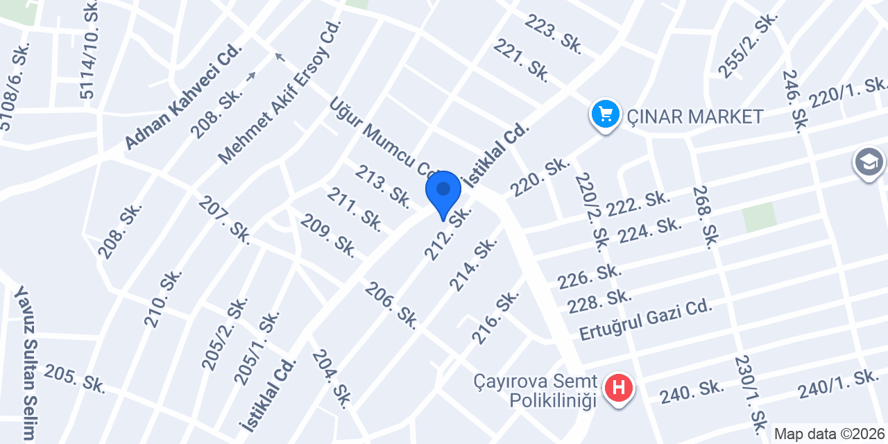 Çayırova Esnaflar Derneği konumu