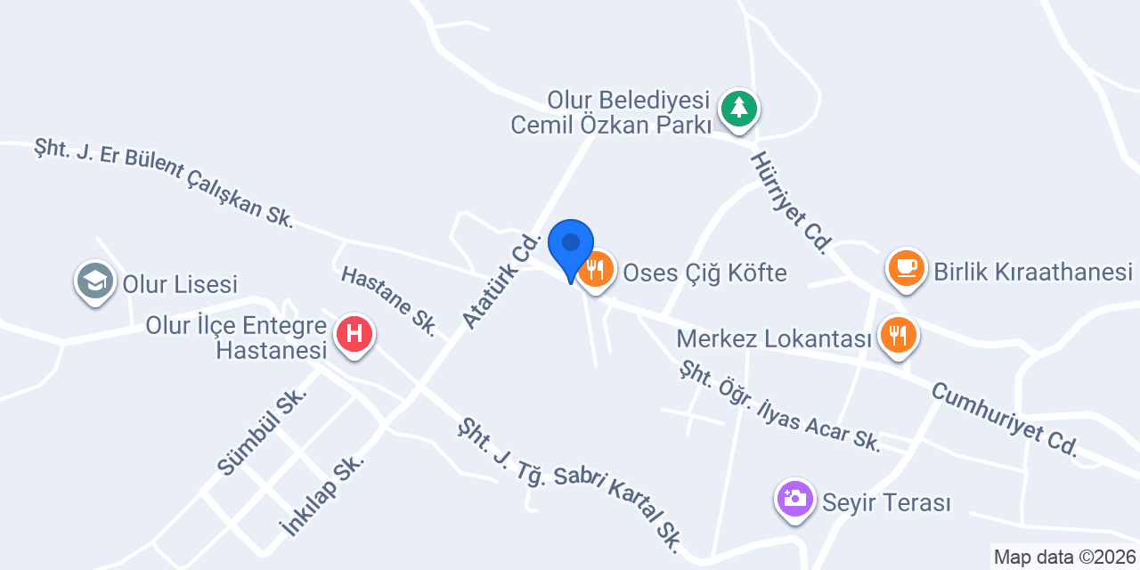 Olur Halk Eğitim Merkezi konumu