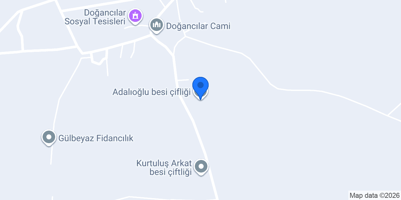 Adalıoğlu besi çifliği konumu