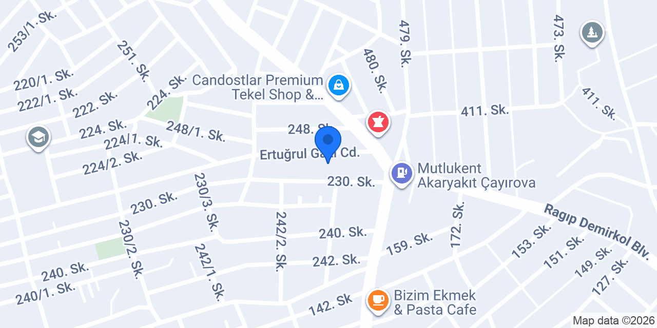 Çayırova oto bakım konumu