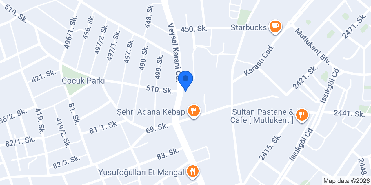 Gökçe Park konumu