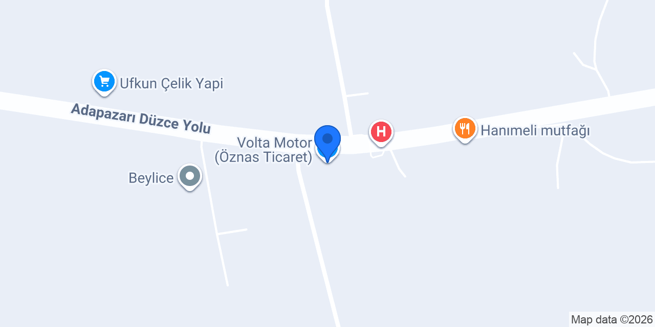 Volta Motor (Öznas Ticaret) konumu