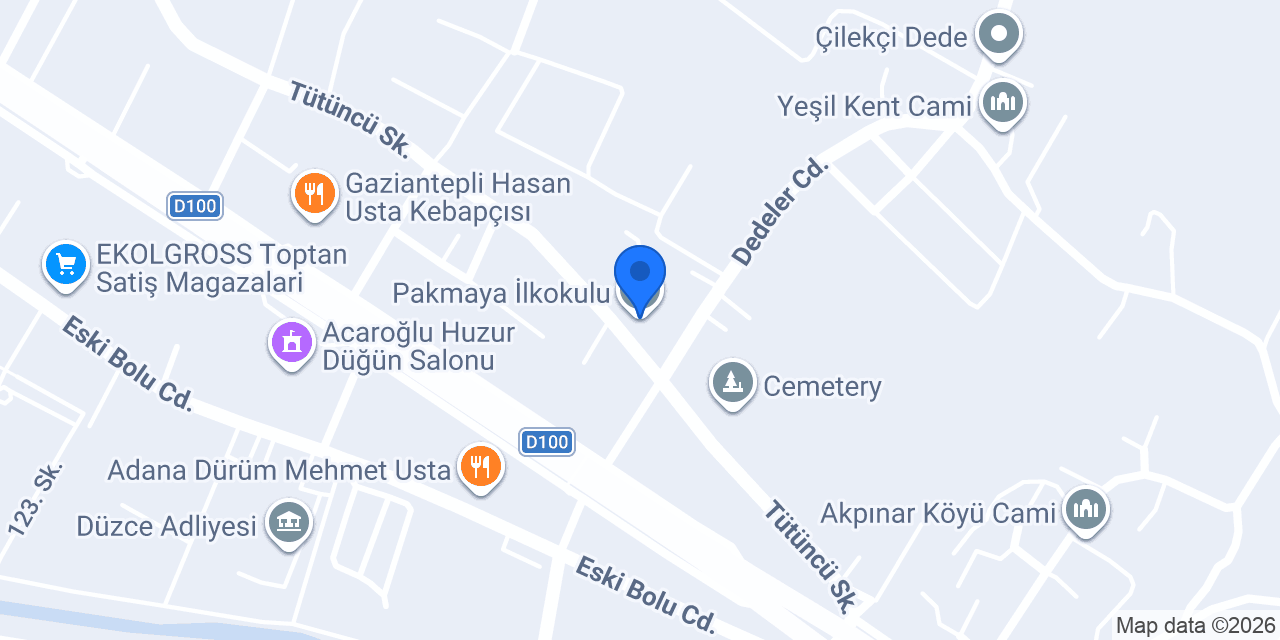 Pakmaya İlkokulu konumu