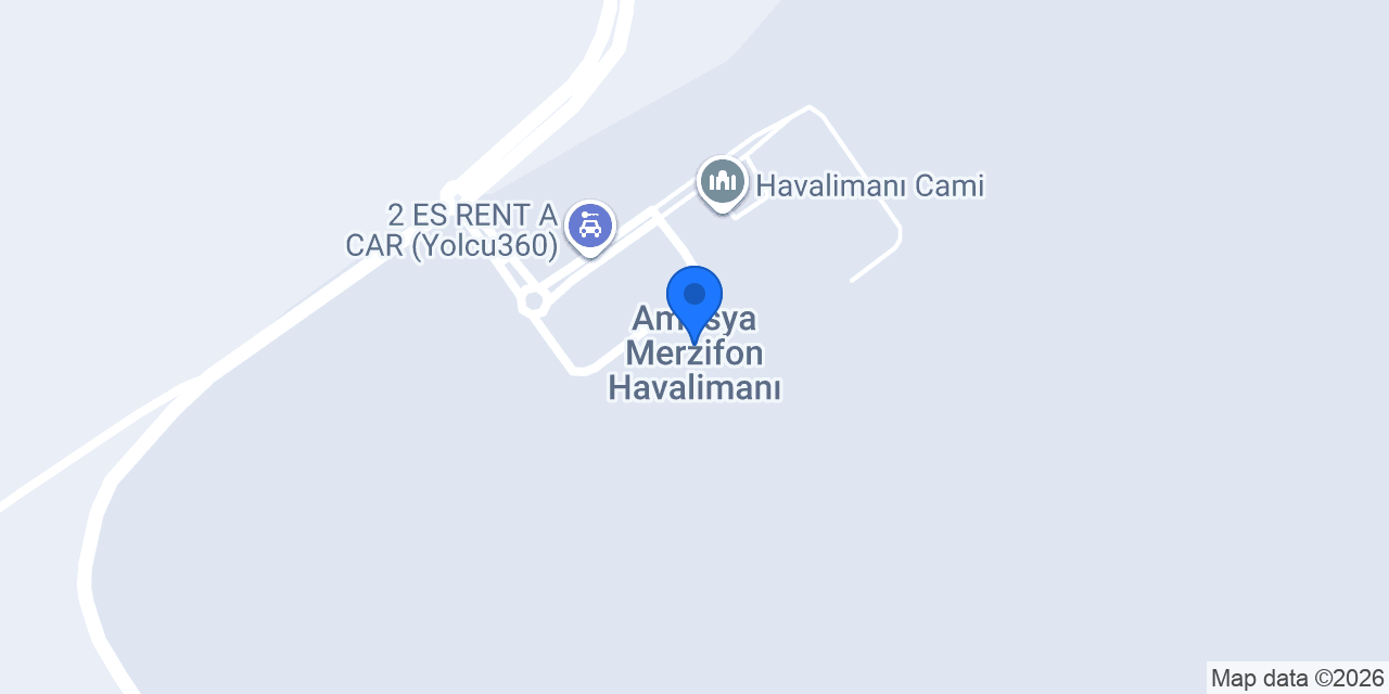 Amasya Merzifon Havalimanı konumu