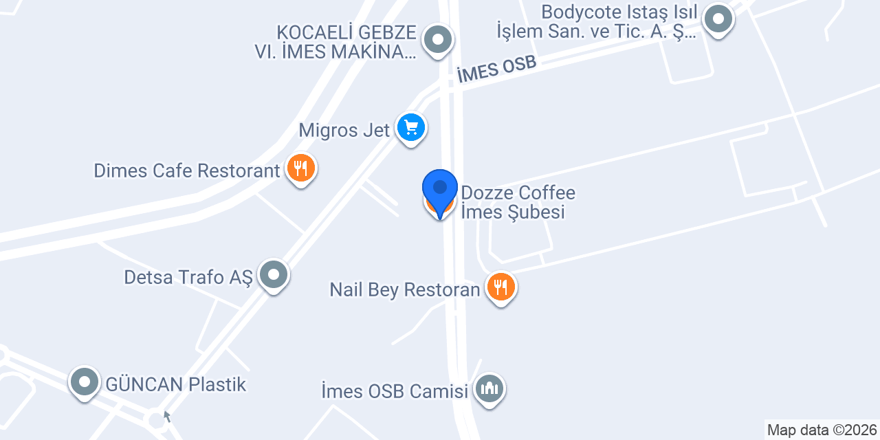 Dozze Coffee İmes Şubesi konumu