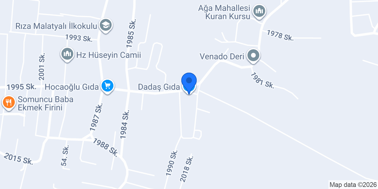 Dadaş Gıda konumu