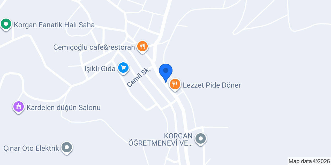 Korgan Kervan Çiçekçilik konumu