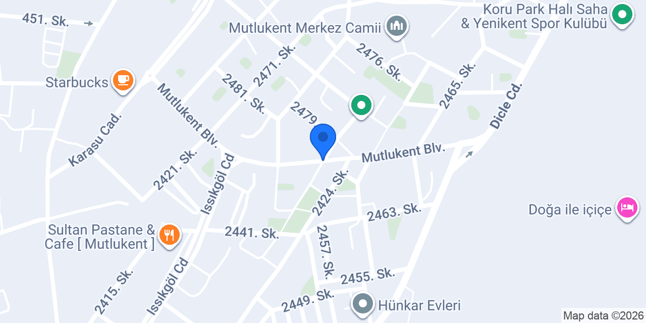 Mutlukent daire konumu