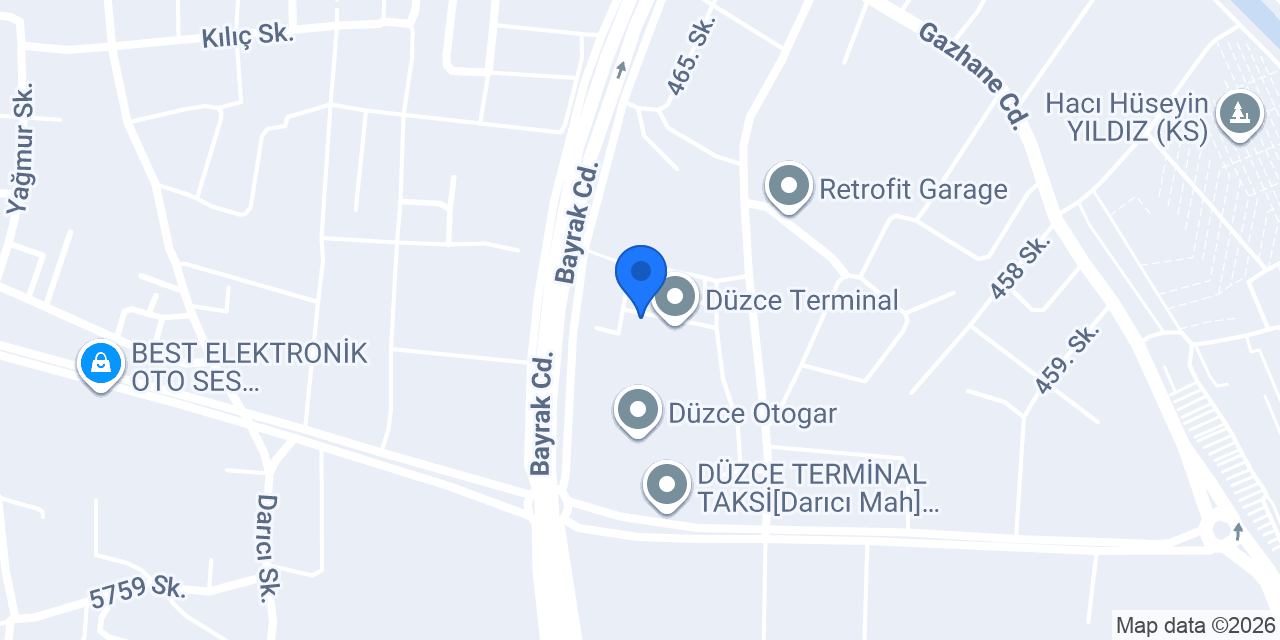Düzce Taksi 7/24 konumu