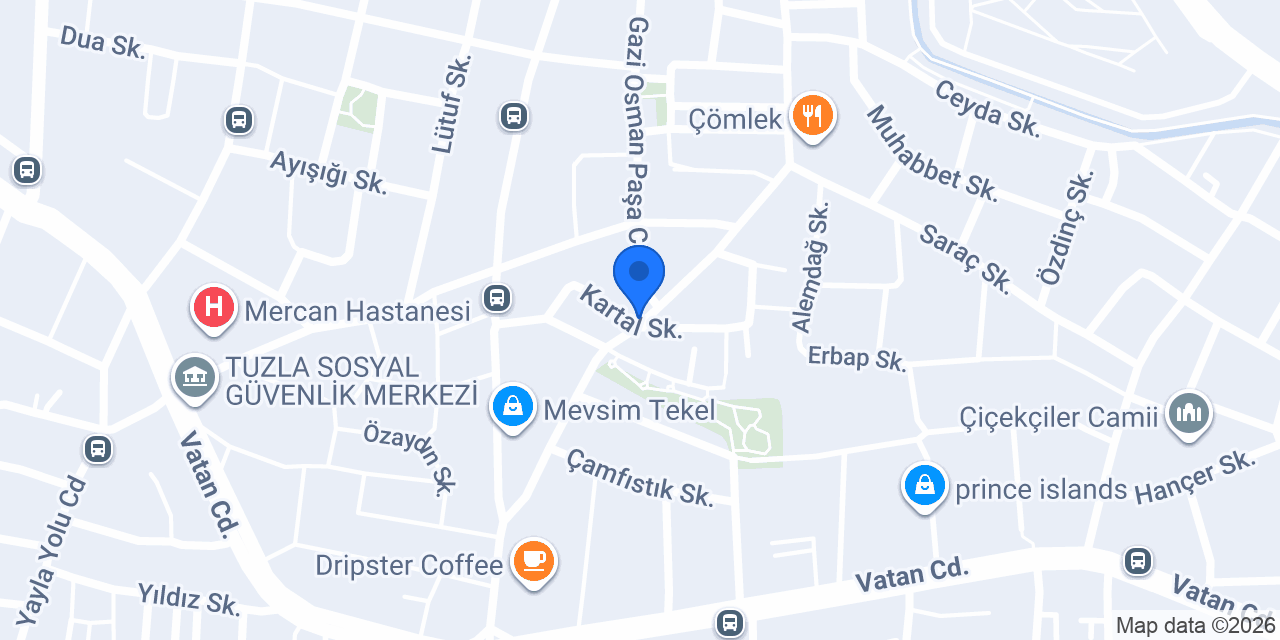 TUZLA MARANGOZ DOLAP KAPI MUTFAK BANYO konumu