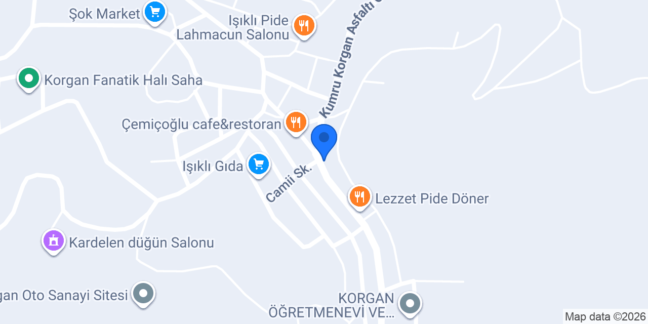 Korgan Optik konumu