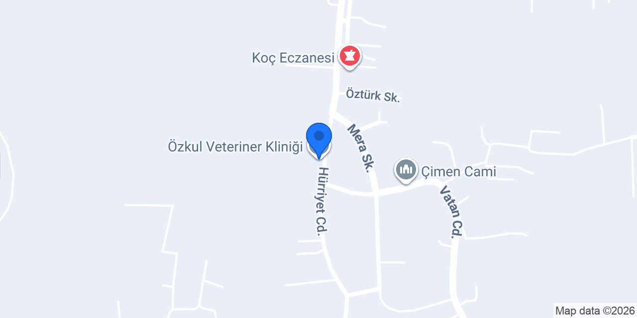 Özkul Veteriner Kliniği konumu