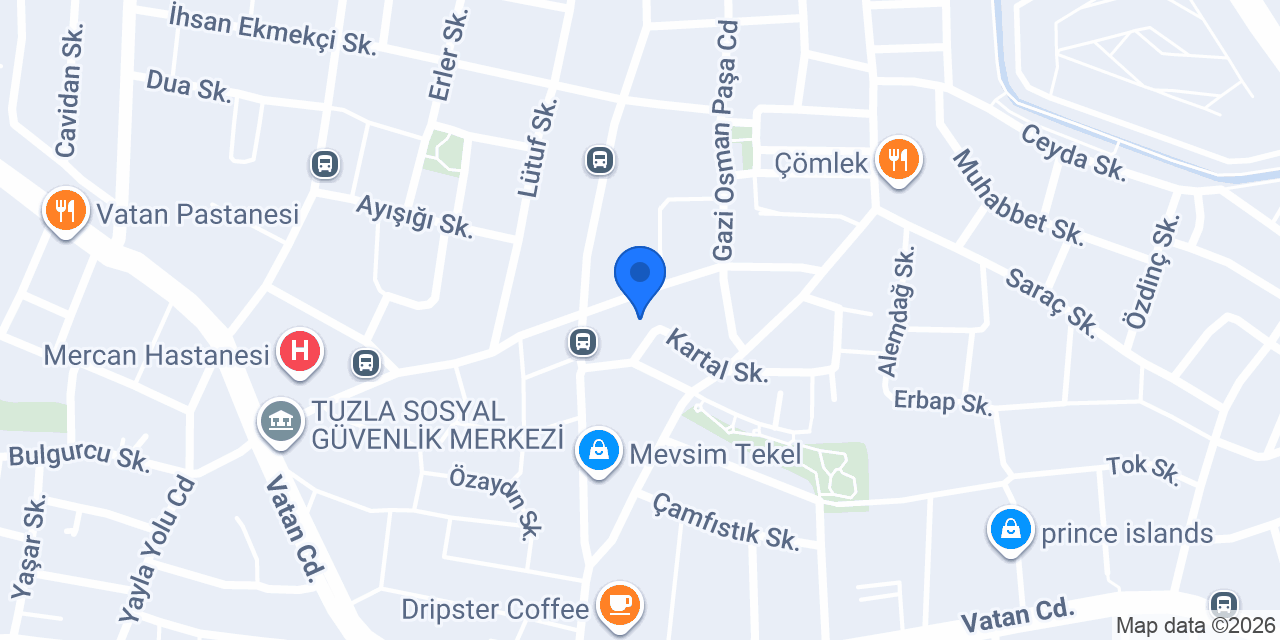TUZLA HEDİYELİK ÇİÇEK konumu