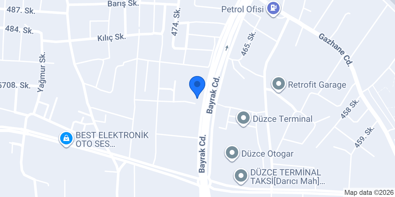 Ekşioğlu İnşaat Düzce konumu