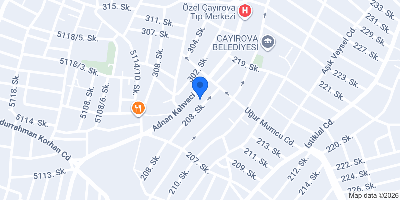 Sedef mobilya konumu