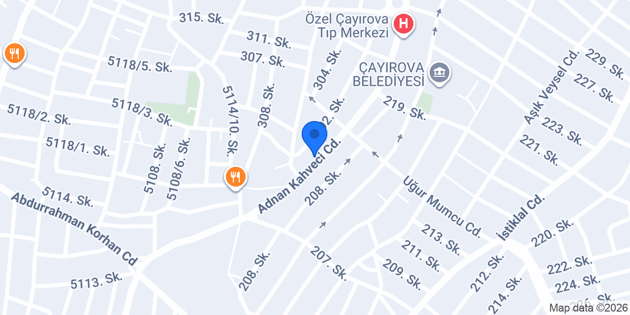 Çayırova paşa döner konumu