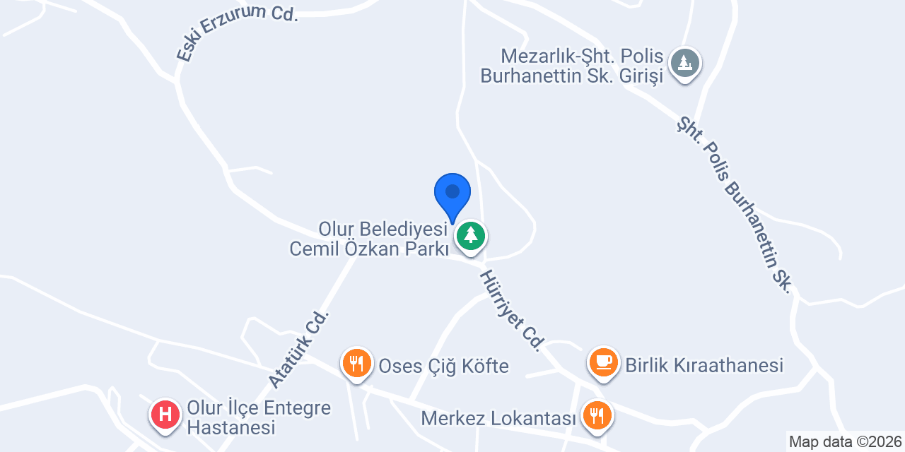 Olur Belediyesi konumu