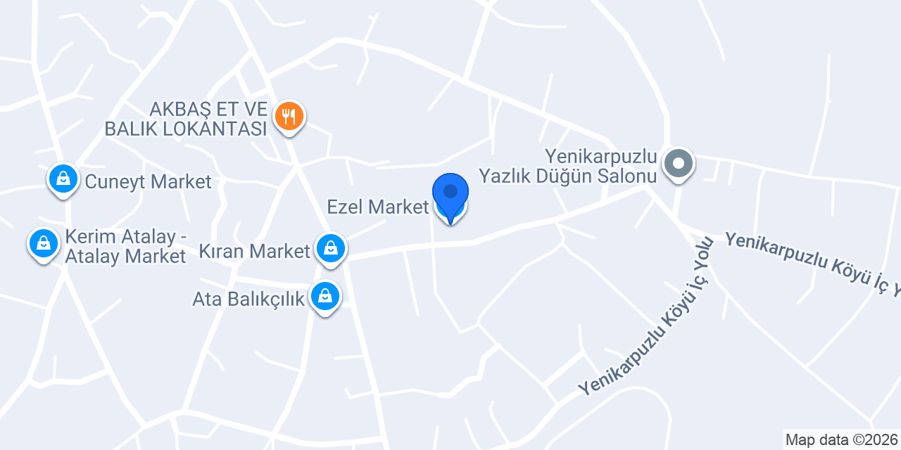 Ezel Market konumu