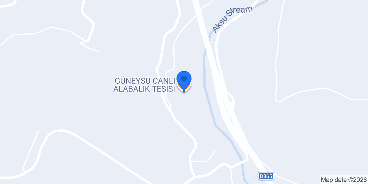 GÜNEYSU CANLI ALABALIK TESİSİ konumu