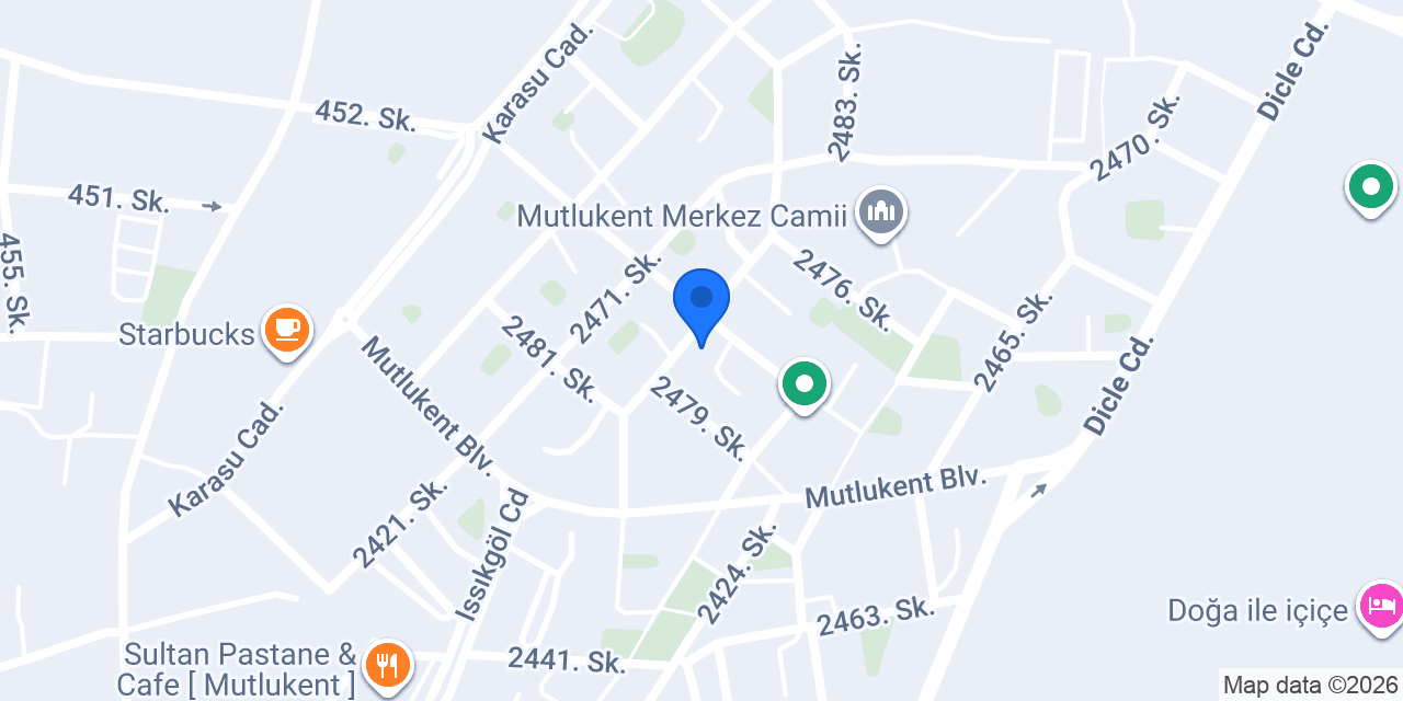 Mutlukent - H&B Bayan Kuaförü konumu