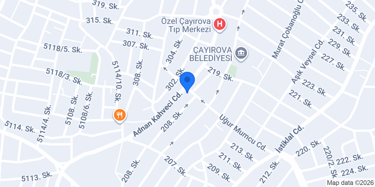 KO-MEK Çayırova Kurs Merkezi konumu