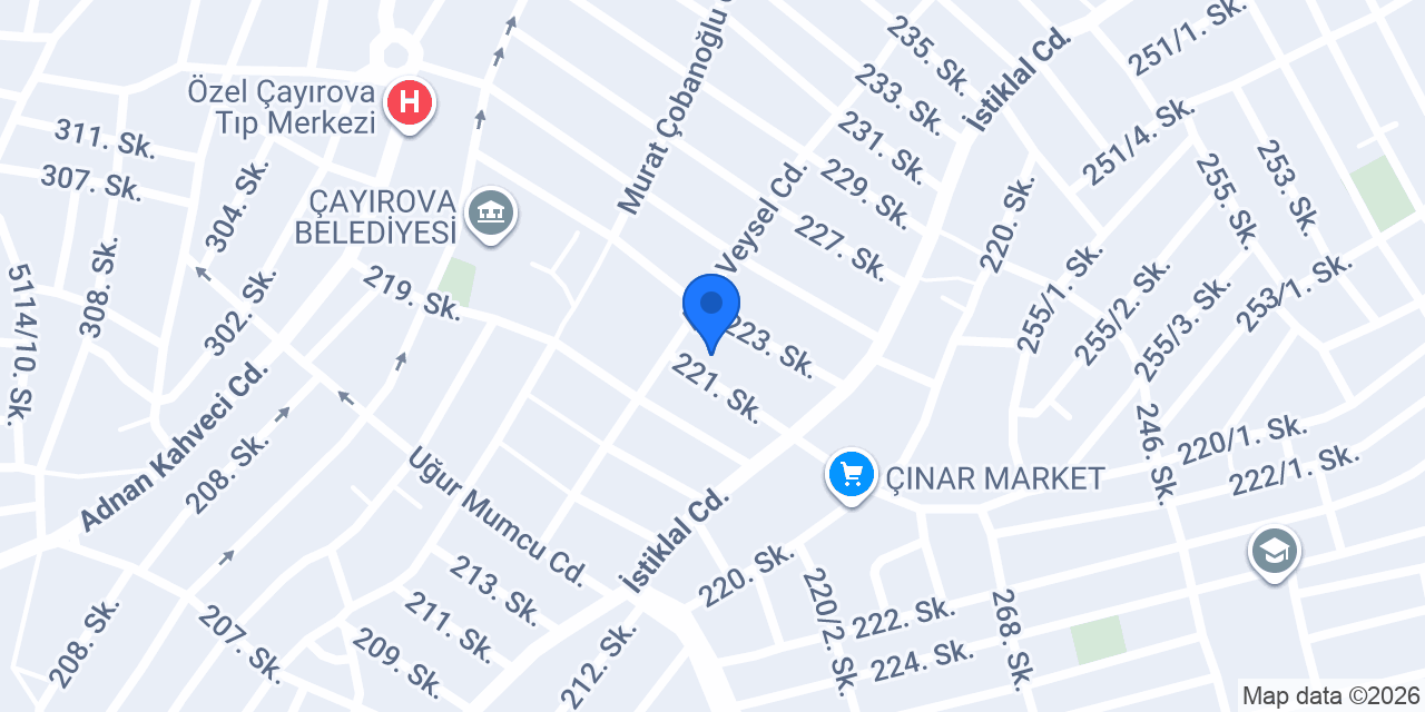 Gebze Havalandırma-Çayırova Havalandırma konumu