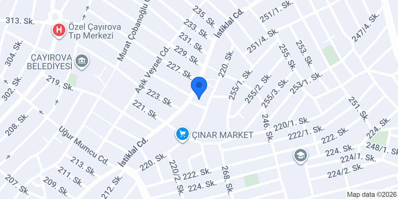 Günyapı İnşaat konumu
