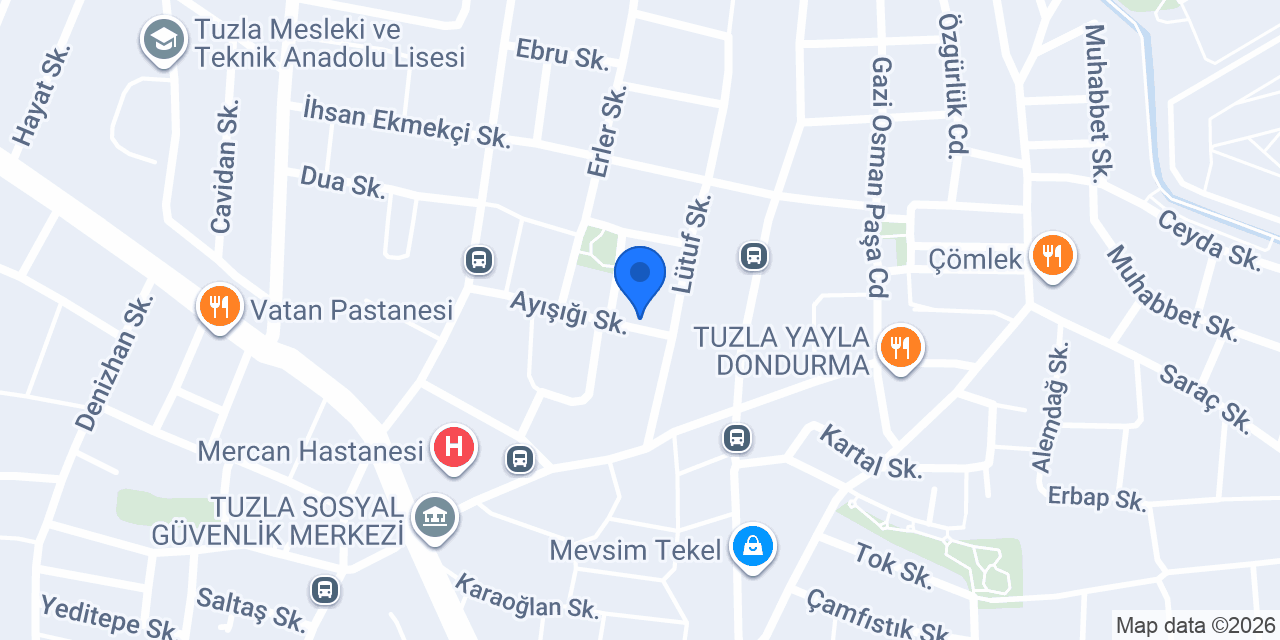 Mutluluk Eczanesi konumu