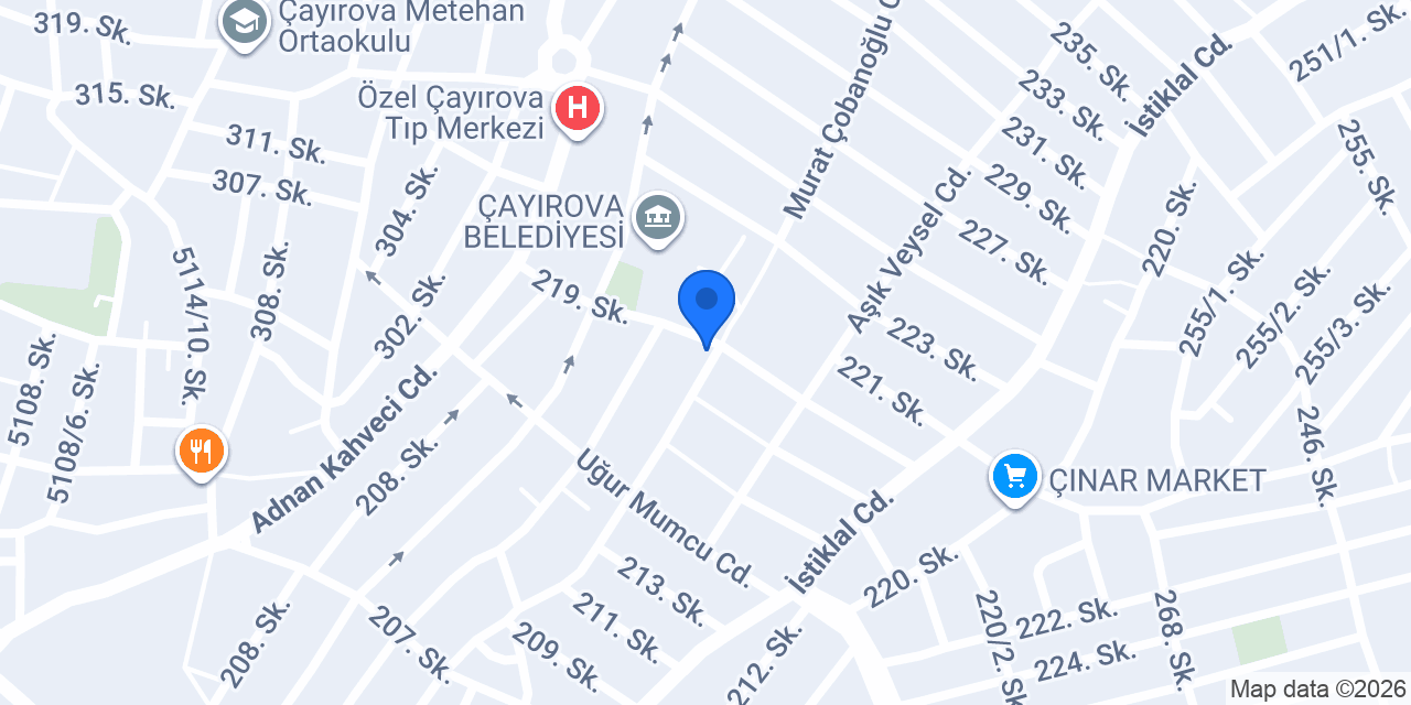 KENT EMLAK ÇAYIROVA konumu