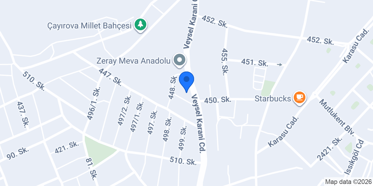 Mutlukent Cadde Plaza konumu