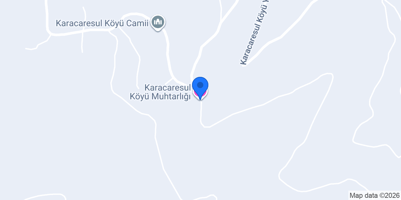 Karacaresul Köyü Muhtarlığı konumu