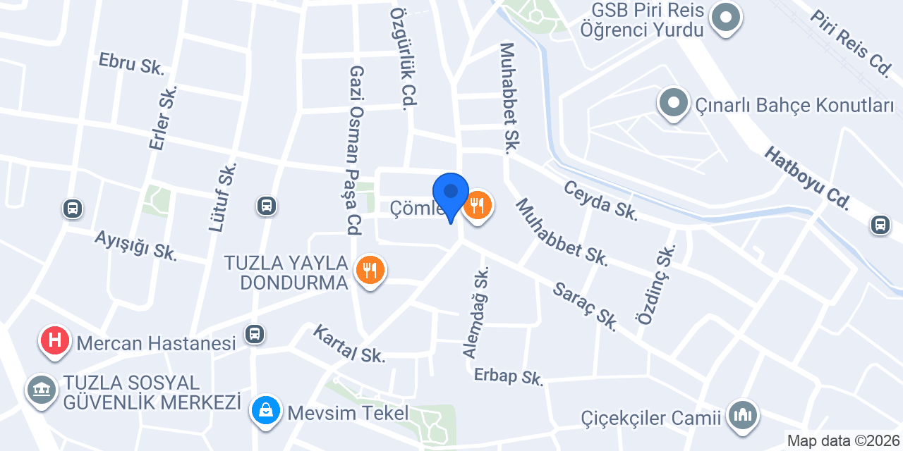 Enberker Çiçekçilik konumu