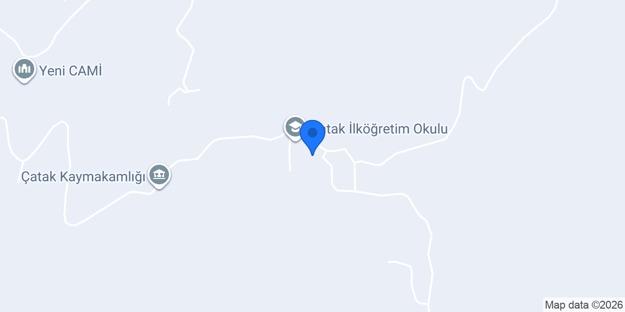 Çatak Köyü Merkez Camiî konumu