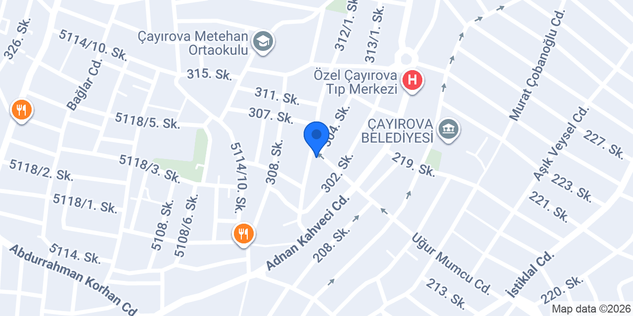 Pilav evi konumu