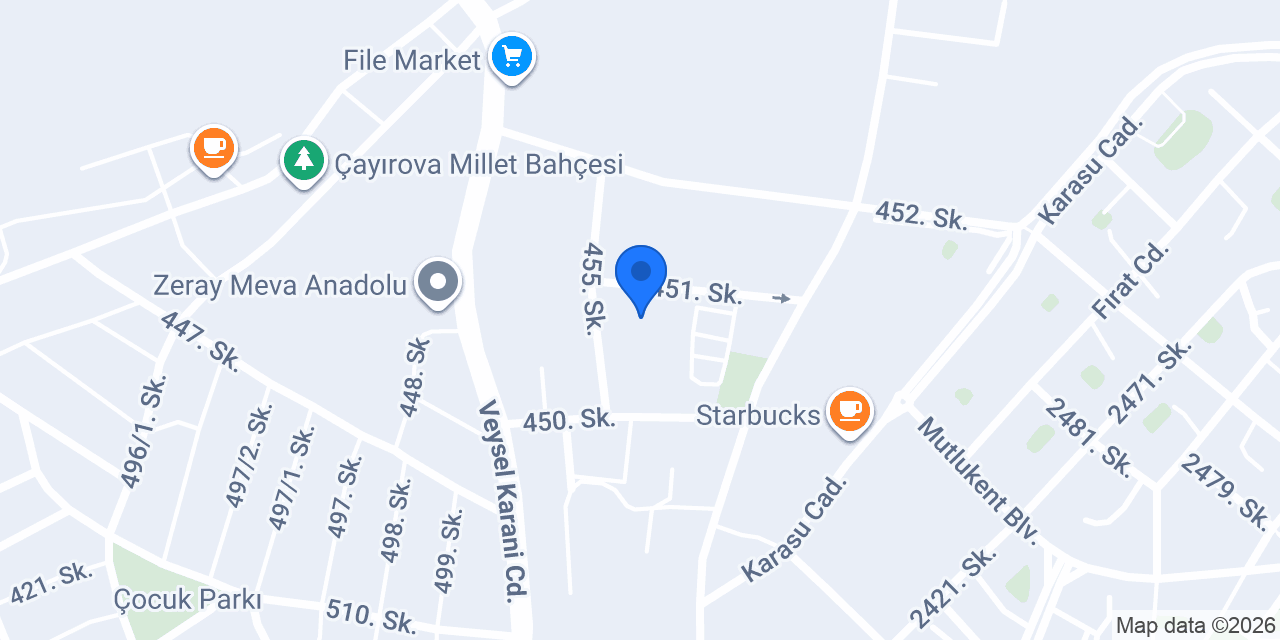 Çayırova Fatih Koleji konumu