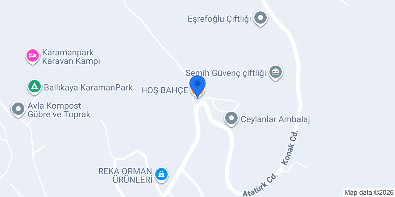 HOŞ BAHÇE konumu