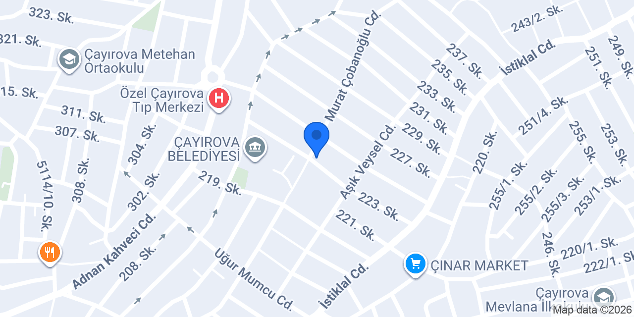 Çoder Çayırova Ordulular Derneği konumu