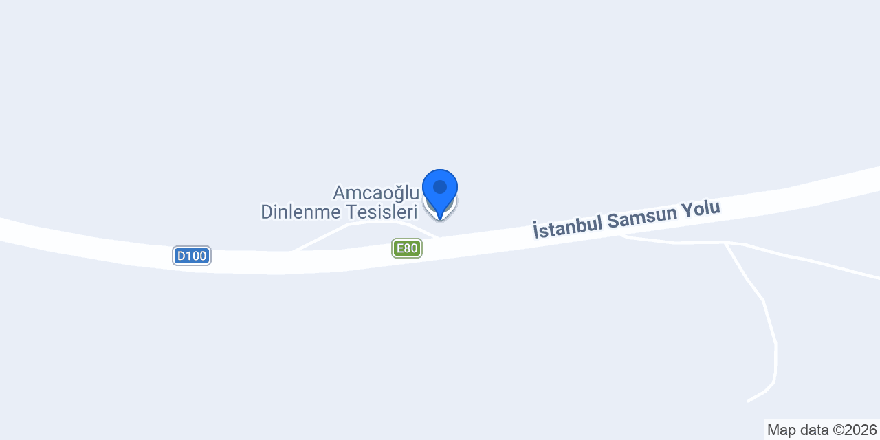 Amcaoğlu Dinlenme Tesisleri konumu