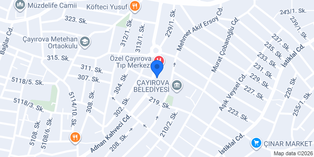 Çiçek dünyası çayırova konumu