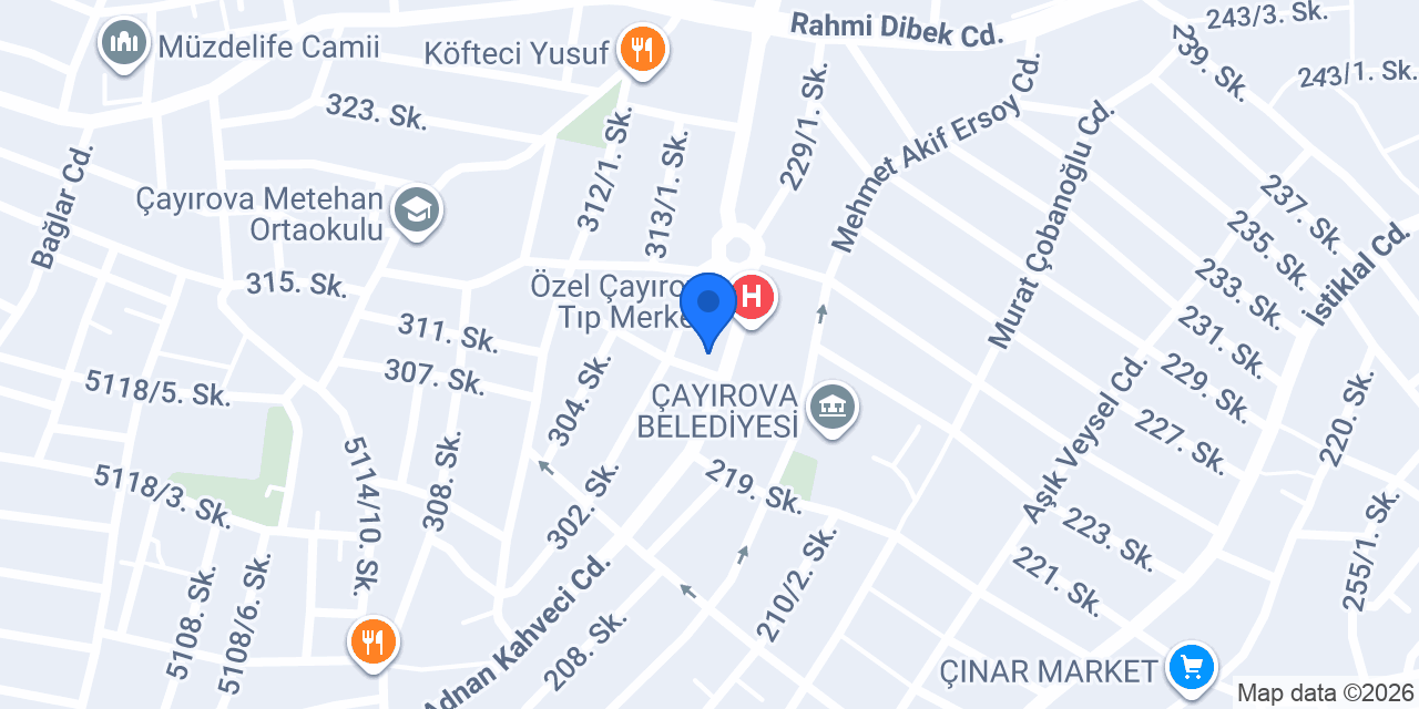 Pizzabulls Çayırova - Kocaeli konumu